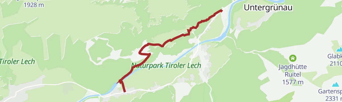 Route map: Bach/Stockach - Joseph-Anton-Koch-Weg